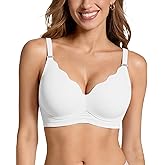 VRVOCIE Wireless Bras for Women No Underwire Crossover V Mesh Seamless Supportive Bralettes Full Coverage Everyday Bra