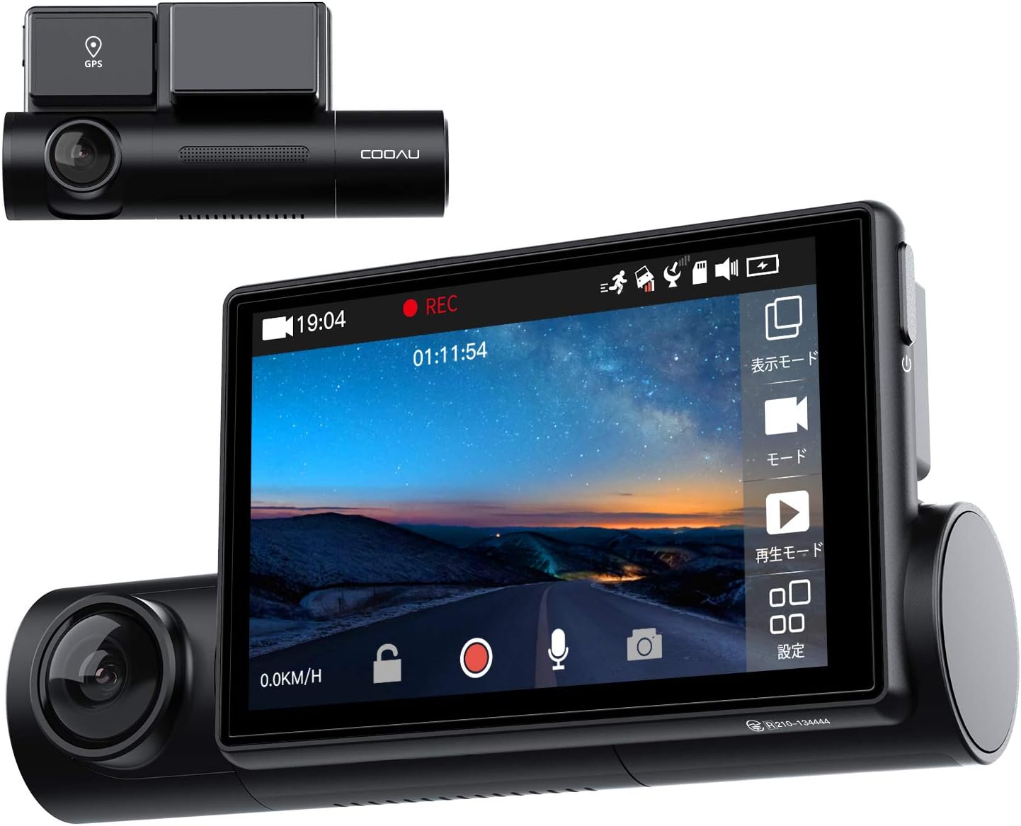 Amazon Co Jp Wifi Gps搭載 Cooau ドライブレコーダー 1080p前後カメラ 車内カメラ 10万画素 スーパーナイト Led信号機対応 電波干渉ノイズ対策済み 3インチoledタッチパネル 左右反転鏡像修正 音声記録 Wdr 配線不要 煽り運転防止 小型
