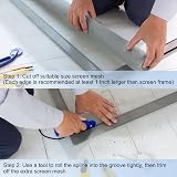 sourcing map 100FT Round Window Screen Spline 0.13" Black TPE Repair view 4
