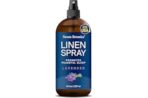 Lavender Linen Spray 8 fl oz - Refreshing Fabric Refresher & Pillow Spray for Bedding, Bed Sheets & Room - Soothing Room Mist - Nexon Botanics