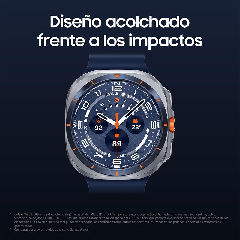 Galaxy Watch Ultra 2025 47mm - Smartwatch LTE con IA, Titanio, Botón Personalizable, Control de Salud, Garantía del Fabricante 3 Años + 1 año Extra, Plata Titanio (Versión española)