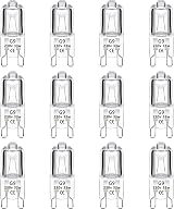 Caldarax 12 Pack G9 Halogen Bulbs 33W 2700K Dimmable 460 Lumens