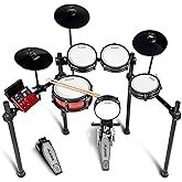 Alesis Nitro Pro Electric Drum Set with Dual Zone Quiet Mesh Pads, 500+ Authentic BFD Sounds, Bluetooth, Drumeo, USB MIDI, Do