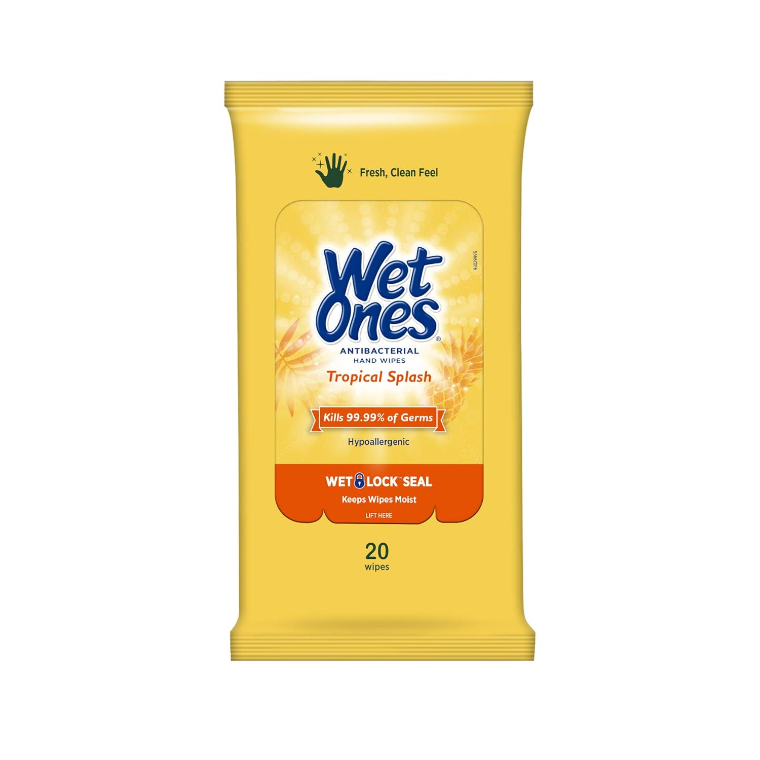 Wet Ones Antibacterial Hand Wipes, Tropical Splash Scent, 20 Count (Pack of 10), Packaging May Vary : Beauty