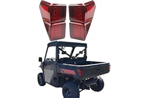 Dasbecan UTV Ranger LED Tail Lights Compatible with Polaris Ranger 1000 XP/Crew 2018 2019 2020 2022 Rear Brake Stop Running Lamps OEM 2413766 2413767 Pair Led Red