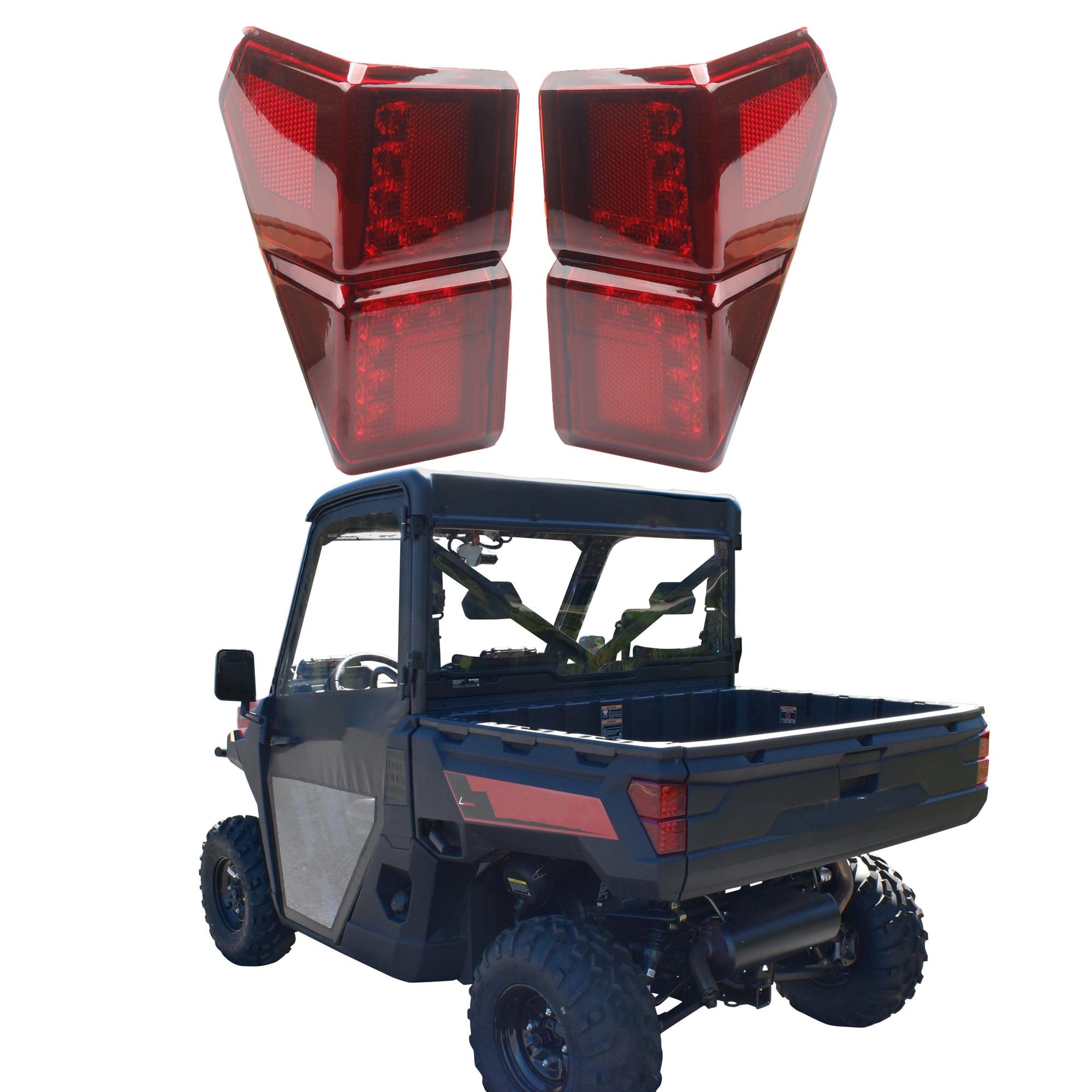 Photo 1 of Dasbecan UTV Ranger LED Tail Lights Compatible with Polaris Ranger 1000 XP/Crew 2018 2019 2020 2022 Rear Brake Stop Running Lamps