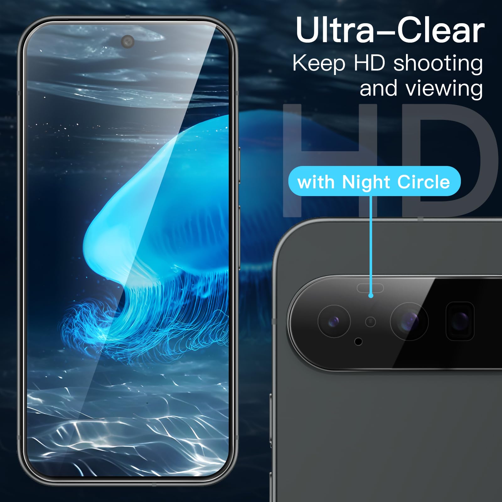 Screen Protector for Google Pixel 10 / 10 Pro / 10 Pro XL Easy Installation Tool
