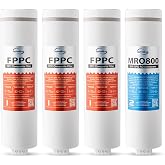 iSpring F4-RO800 3 Years Replacement Filter Pack for RO800G Series, Includes 3x FPPC and 1x MRO800