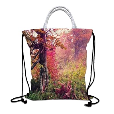 Farmhouse Drawstring Backpack with Majestic Forest Nigeria Ubuy