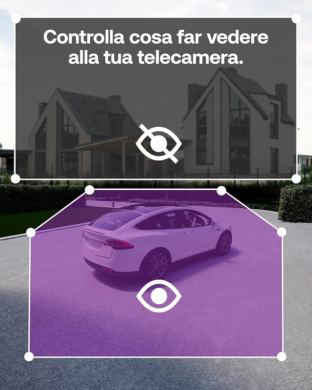 Essential 3 Telecamera WiFi Esterno Senza Fili + Pannello Solare (2), HD, Telecamera WiFi Interno, Sirena Allarme Casa, Sensore Di Movimento, Prova Inclusa Secure, 2 Telecamere, Bianche