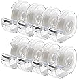 ALSISK Transparent Tape with Dispenser and Refills,Clear Tape for Home,School and Office Supplies,0.7x1000 Inch, 8 Pack