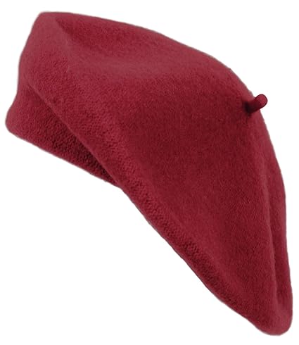 boxed-gifts Solid Color French Wool Beret (Light Blue)