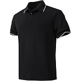 KAOKLRNI Men's Quick-Dry Active Polo Shirts for Golf &amp; Tennis Short Sleeve Lightweight Tactical Shirt
