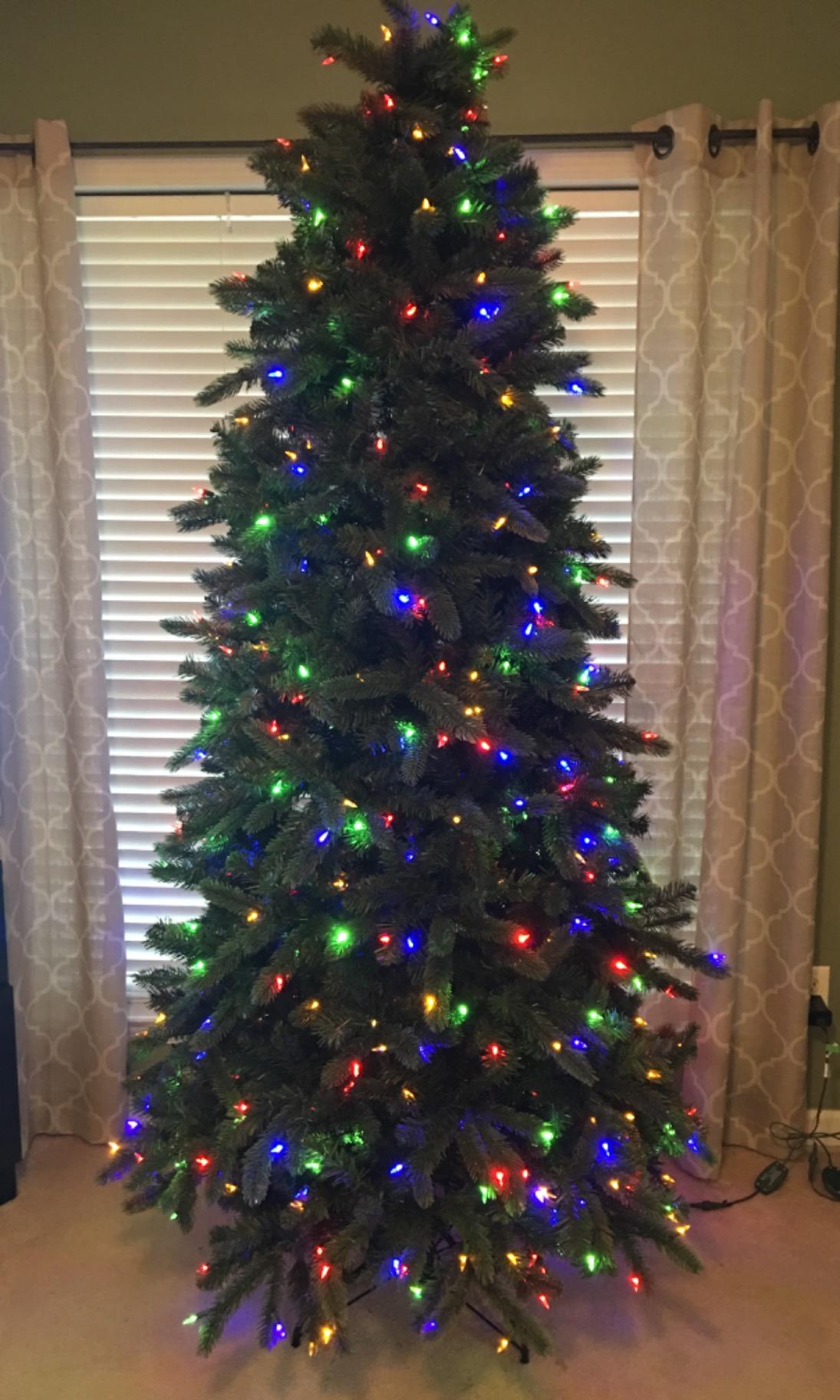 46/mo Finance Evergreen Classics 9 ft PreLit Vermont Spruce Quick