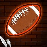 Leeitenlo Football Neon Sign, Cool Dimmable Light Up Led Sports Neon Light USB Powered Hanging for Wall Decor, Man Cave, Bedroom, Game Room, Birthday Christmas Merch Gift for Boys Fans (Football)