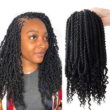 Amazon Com 12 Inch Senegalese Spring Twist Crochet Hair Black 3