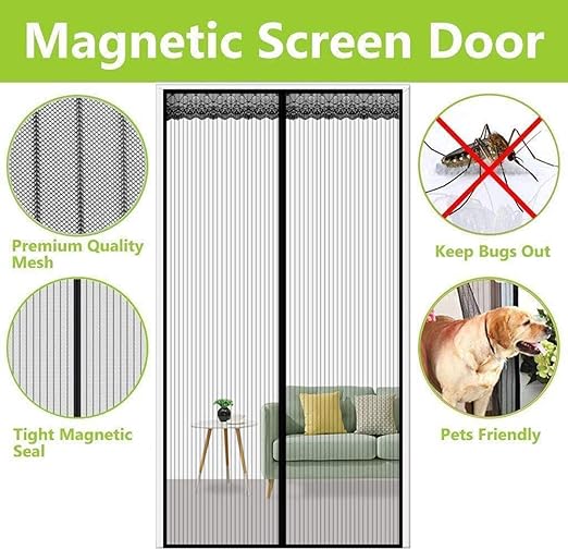 30 x 80 screen door with pet door
