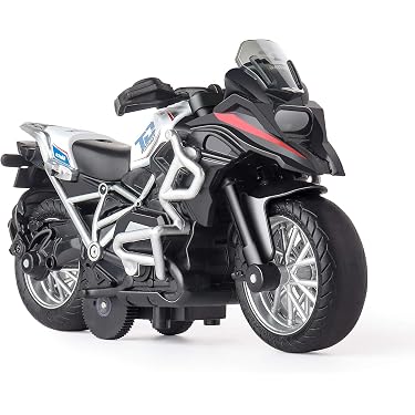 Motocicleta De Aleación A Escala Para Niños +3 Años - Juguete De Empuje Con Ruedas De Fricción, Regalo Ideal Para Coleccionistas Y Pequeños Fans