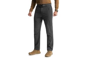 Libin Mens Hiking Pants Lightweight Tactical Cargo Pants Quick Dry Water Resistant Stretchy Straight Leg Travel Trousers
