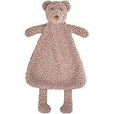 Doindute Baby Brown Teddy Bear Stuffed Animal Security Blanket, Soft Plush Bear Character Lovey Blanket, Baby Shower/Nursery Gift, Newborn Infant Toddler Snuggle Blankie for Boys Girls, 16 Inches