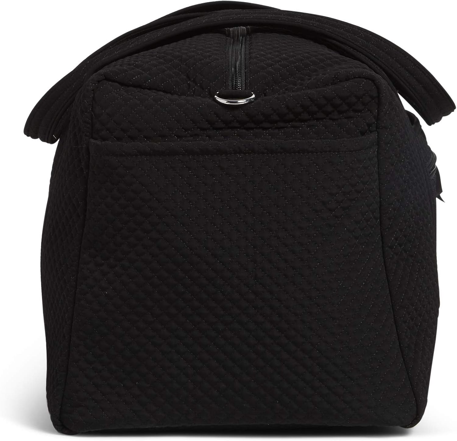 Vera Bradley Women's Microfiber Large Travel Duffle Bag, Black, One Size: Shoes