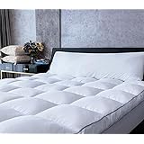 Mattress Topper Queen Cooling Plush Pillow Top Mattress Pad Bed Topper, Hotel Quality Down Alternative Pillow Topper