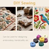 HWX Media 36 Pcs Pre-Wound Bobbins for Brother Janome Singer Sewing view 4
