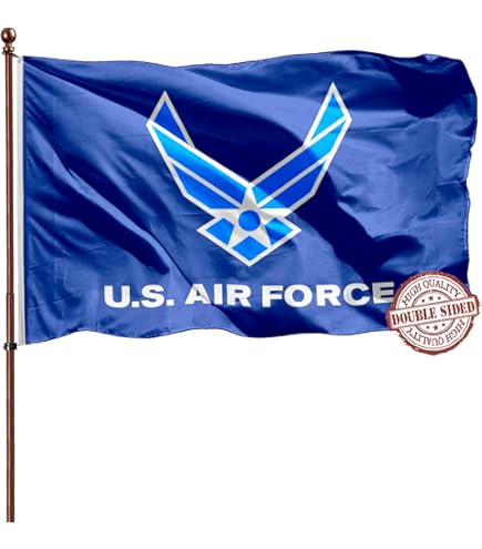 Bandera De La Fuerza Aérea De EE.UU. (USAF) - Tamaño 2' X 3' - Poliéster - Para Exteriores O Decoración