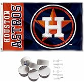 Houston Astros Wordmark Logo Banner and Tapestry Wall Tack Pads