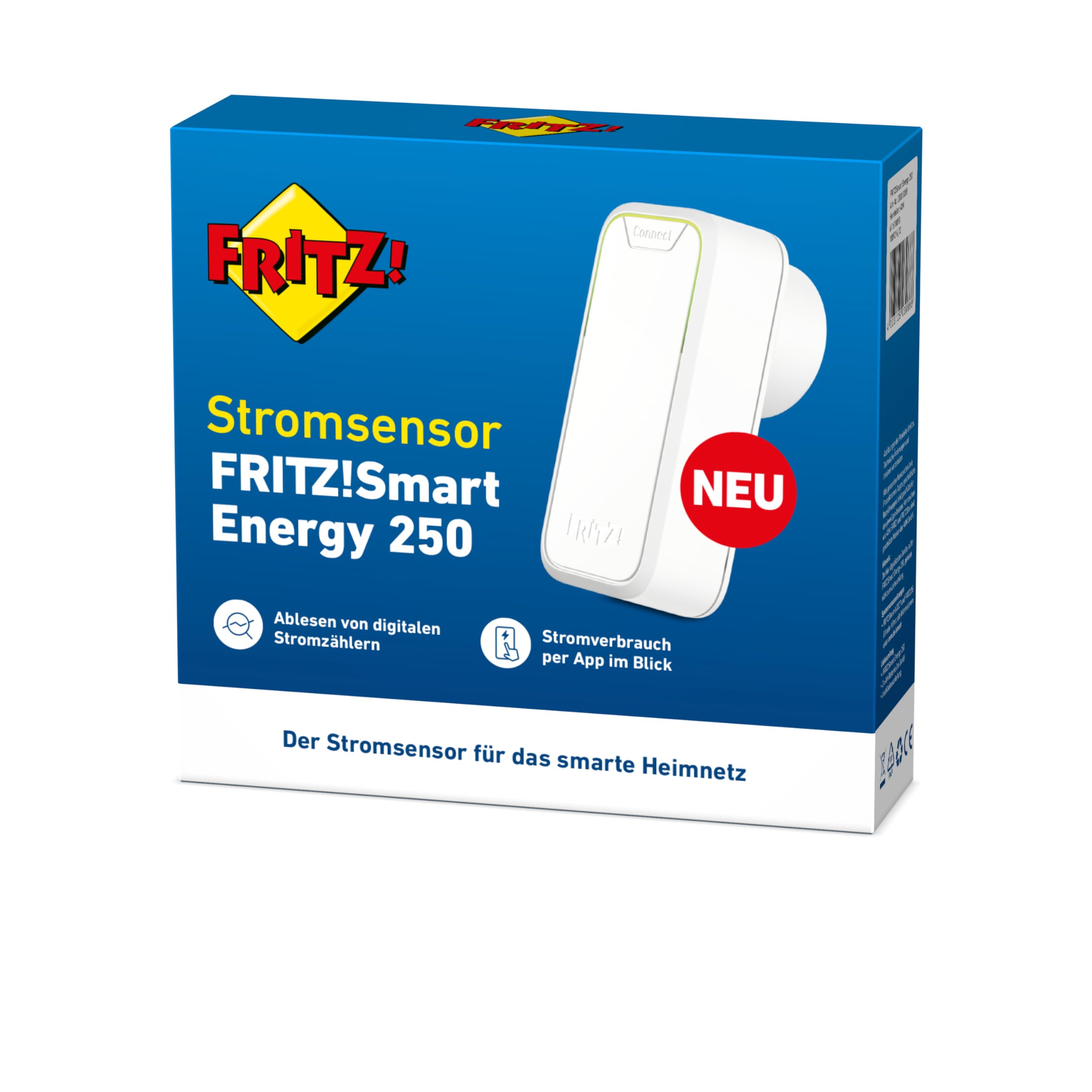 FRITZ! DECT 250 | intelligenter Stromsensor | Stromverbrauchsmessgerät zur Optimierung der Energiekosten | Auswertung per App OS | einfache Einrichtung | deutschsprachige Version 3