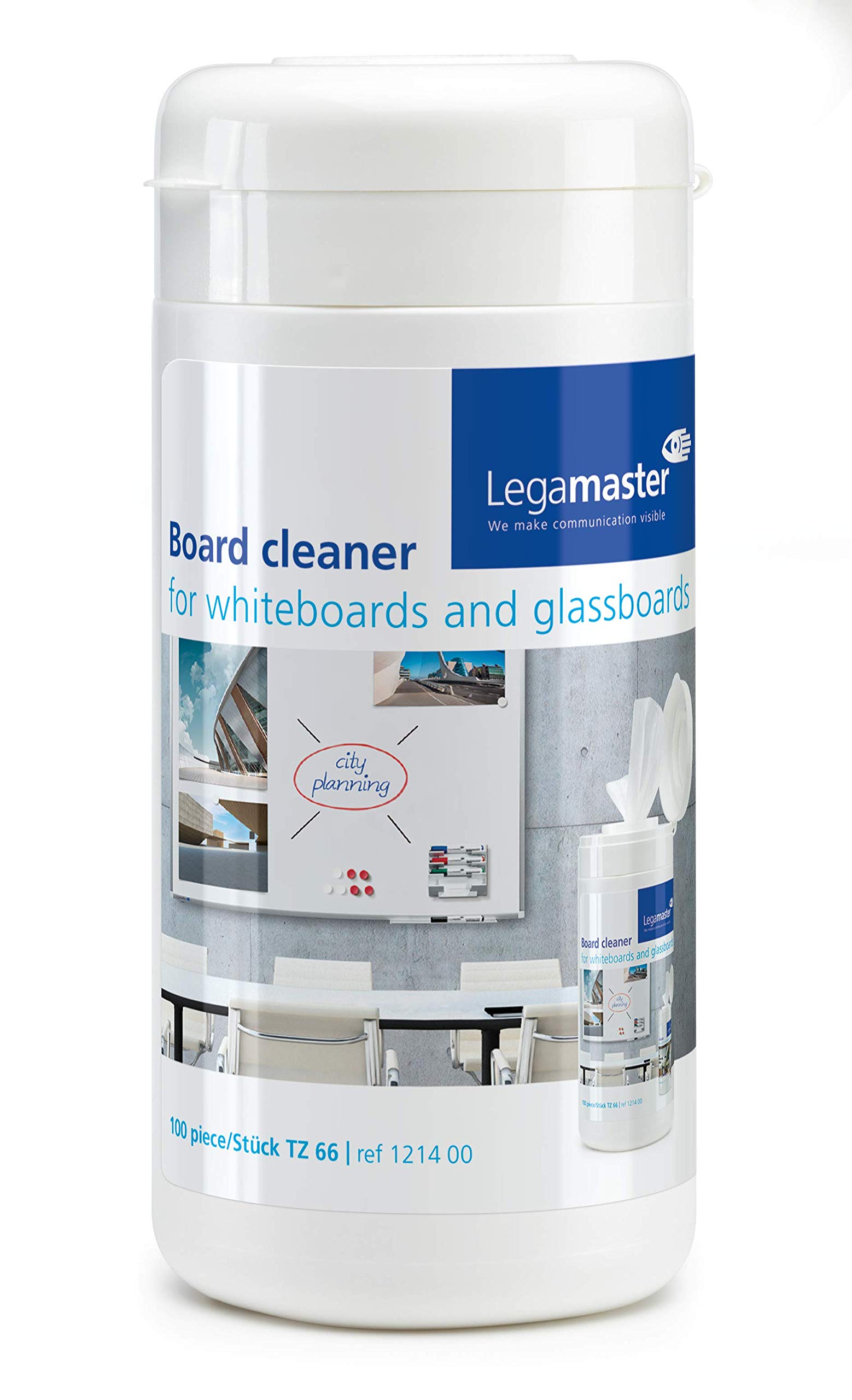 Legamaster TZ 66 Whiteboard Cleaning Wipes [100 Tissues]