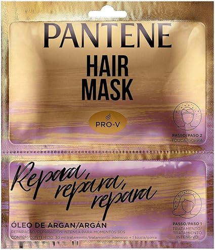 Pantene Hair Mask Reparação 1 Unidade, Pantene | Amazon  (7500435150330)