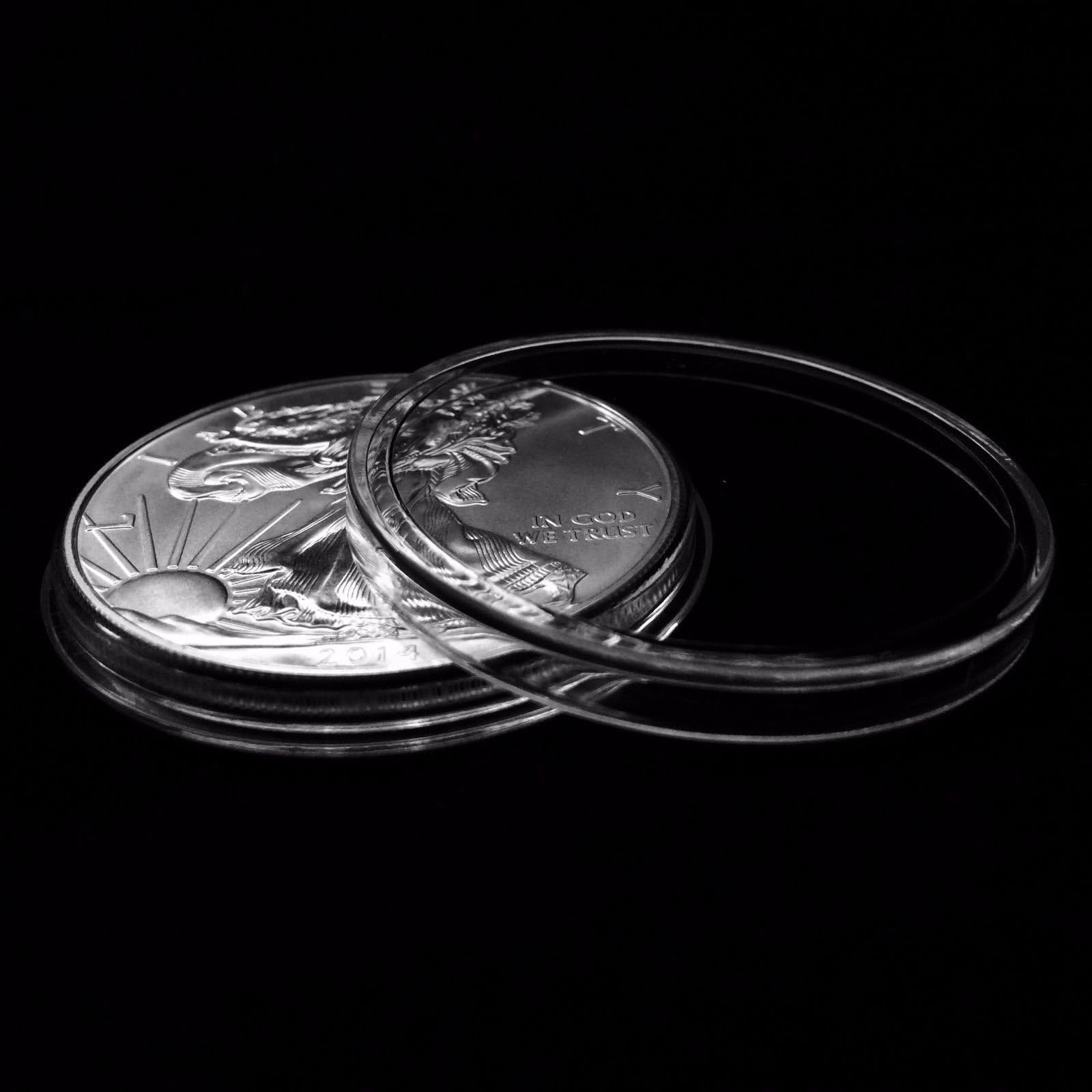 Guardhouse100 40mm Airtight Coin Capsules for American Silver Eagle Liberty Coin