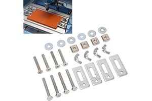 4 Pcs T Track Mini Hold Down Clamp, Zinc Aluminum Alloy T Track Clamp for 3018 Series CNC Router, Versatile Material Holding
