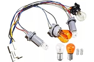 SDYYDS 92450-3Q000 Rear Tail Light Lamp Wiring Harness Socket Holder & Wire with 8 Halogen Bulbs Compatible with Hyundai Sonata 2011-2014