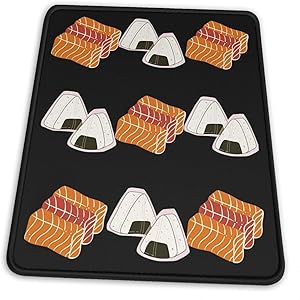 Cute Japanese Food Pattern Pullover Hoodie Electronic Sports Office Gaming Learning Rubber Non-Slip Mouse Pad Mouse Pad Mouse Mat for Computer Desk Laptop Office Non-Slip Rubber