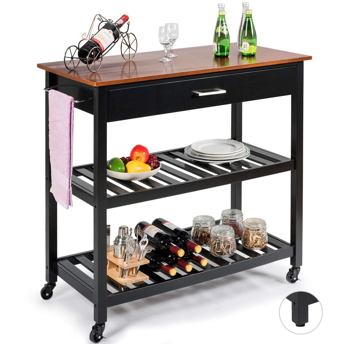 Best long kitchen island on wheels