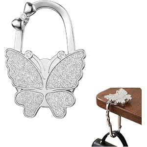 Susade Butterfly Foldable Handbag Hanger Purse Hook Handbag Stand Hanger | Table Folding Purse Holder ,Stand Hanger ,Collecti