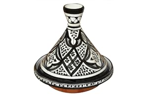 TREASURES OF MOROCCO Moroccan Handmade Serving Tagine Exquisite Ceramic With Vivid colors Original 8 inches Across