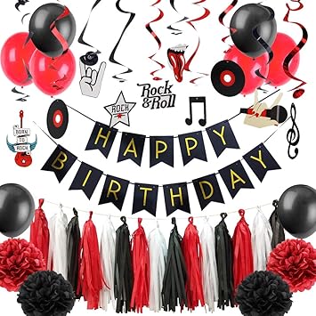 Paper Jazz Rock And Roll Birthday Party Decoration Hanging Born To Rock Swirls Music Note Theme Party Supplies Swirl Toys Games Party Supplies Innovatordiaries Com