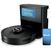 Shark AV2501S AI Ultra Robot Vacuum, with Matrix Clean, Home Mapping, 30-Day Capacity HEPA Bagless Self Empty Base, Perfect f