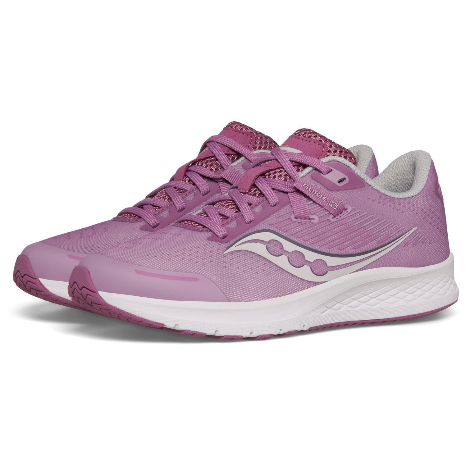 Saucony Guide 16 Sneaker, Orchid, 4 US Unisex Big Kid
