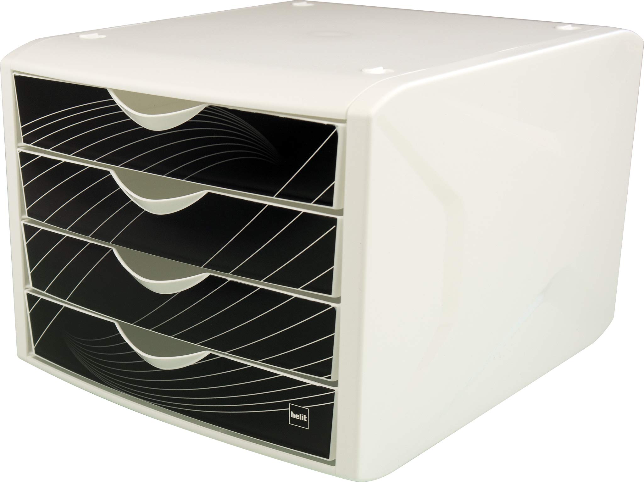 Helit, The “Chameleon” Drawer Box White/Black