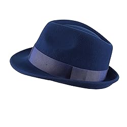 Home Prefer Men's Wool Felt Winter Hat Short Brim