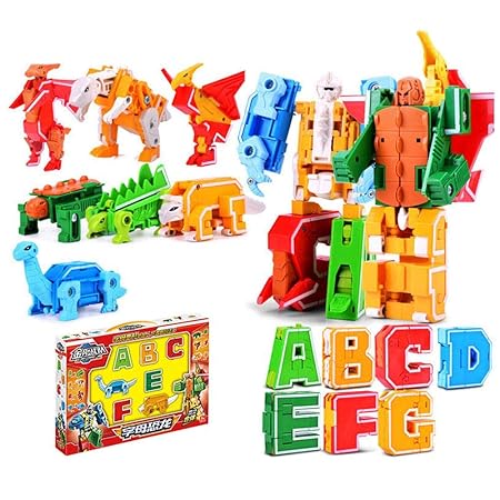 Alphabet Robot Action Figure Toys for Kids ABC Learning,ABC Letter Toys Robots Educational STEM Learning Bots Toys for 3 4 5 6 7 Years Old Boys Preschool Toddlers Kids to Help Kids Imagine