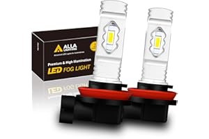 Alla Lighting 3800lm H8 H11 LED Bulbs H16, 3000k Gold Yellow Fog Lights High Illumination ETI 56-SMD Xtreme Super Bright Lamp Replacement