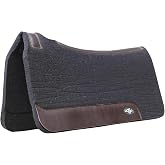 Professional's Choice 100% Steam-Pressed Wool Felt Western Saddle Pad | Moisture &amp; Sweat Wicking Materials, Soft Felt Bottom