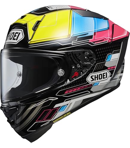 SHOEI X-fifteen マルケスダズル Amazon.com: Shoei X-Fifteen Marquez Dazzle Full Face Motorcycle