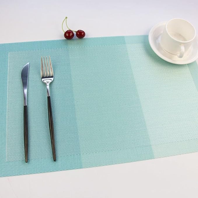YO FUN Waterproof Placemats Washable NonSlip 45x30CM Rectangle Table
