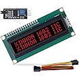 1602 LCD Display Module with IIC I2C Serial Interface Adapter LCM Black Backlight Screen Red Font AIP31066 Controller 16X2 LCD for Arduino, Raspberry pi, Tinkerboard, Nano pi, Banana pi, stm32, DIY